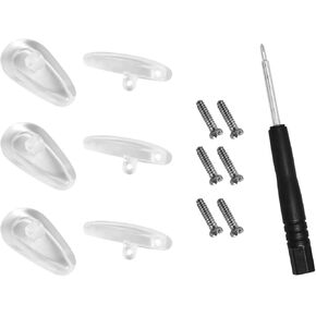 3 Pairs/5 Pairs of Nose Pads Replacement for Oakley and Tom Ford Sunglasses with Screws Screwdriver Set 14 * 7.5mm (3 Pair)
