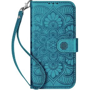 iPhone 16 Wallet Case,[RFID Blocking] 3 Card Holder Stand with Credit Card Slot PU Leather Magnetic Protective Flip Cover for iPhone 16 (Gray)