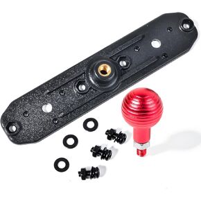 Hys Mobile FM CB Radio Grid Base Mount مع كرة تثبيت 25 مم (1 بوصة) ، حامل قوس 14.2 سم (5.59 بوصة) إلى DASH ، AMPS ، أقواس الشبك