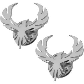 Stainless Steel Phoenix Wings Tattoo Men Buckle Brooch and Pin