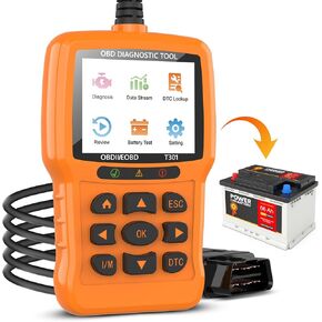 Beaspire OBD2 Scanner Diagnostic Tool ، تحقق من قارئ Light Code OBD2 مع إعادة التعيين ، الاستعداد I/M ، اختبار البطارية ، الوضع 6 ، الوضع 8 ، التوصيل والتشغيل ، متعدد اللغات ، دعم جميع المركبات بعد عام 1996