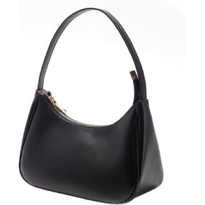 Mini Shoulder Bag,Retro Classic Hobo Bags for Women,Black Shoulder Purse with Zipper Closure