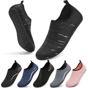 أحذية مياه مائية Sixspace للنساء Men Aqua Swim Shower Beath Barefoot Pool سريع الجفاف