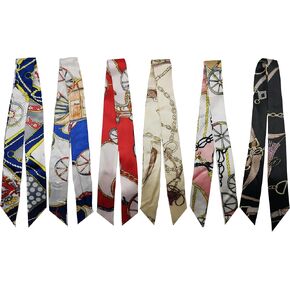 Scarf Bags for Gifts - 6PCS Handbag Scarves, Ribbon Neckerchief for Women