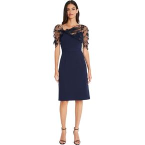 Maggy London Sweetheart Neckline Spaghetti Strap Shawl Detail | Semi Formal Dresses for Women