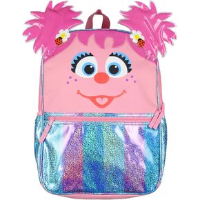 Sesame Street Abby Cadabby Girls Kids School Backpack 17" Cute Book Bag with Padded Adjustable Straps