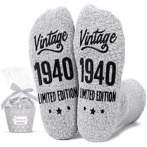 HAPPYPOP 85th Birthday Gifts Ideas for Men - Socks for 85 Year Olds, 1940 Birthday Gifts