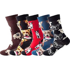 Funny Animal Socks for Man - Cute Dog Cat Socks Gift for Animal Lovers 7-13