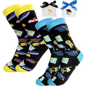 Graduation Socks Graduation Gifts for Her and Him - Class of 2025 College 8th Grade High School Gifts, Congrats Grad Gifts for Women Men