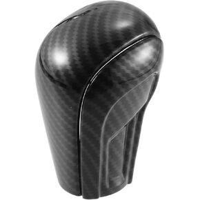 Gear Shift Lever Cover Automotive Interior Shifter Head Protector Trim for Mazda 3 6 CX5 CX3 CX9 Black Carbon Fiber Pattern