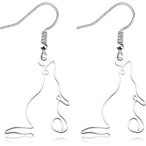 OKEYCH Ferret Lover Gift Ferret Shaped Design Earrings Ferret Jewelry Ferret Mom Gift Ferret Owner Gift Animal Lover Gift