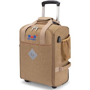 For JetBlue Airlines 17x13x8 Inches Rolling Personal Item Underseat Rolling Travel Bag - Suitable for Major Airlines including Spirit, Jetblue and Frontier- Duffel Bag Design