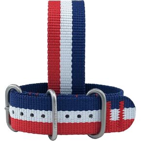 Bertucci® Nylon Watch Band - 22 مم ، أعلام عائلتنا ™ - الولايات المتحدة الأمريكية