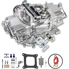 BR-67255 Carburetor 650 CFM 4 Barrel 4150 Model Carburetor Compatible with Holley Quick Fuel Brawler Diecast Carburetors with Mechanical Secondaries Electric Choke