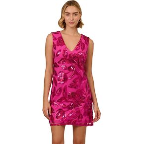 Adrianna Papell Women's Floral Searres Short Dress