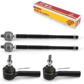 Metrix Premium Chassis Parts - 4 PC Inner & Outer Tie Rod End Kit Fits 09-20 Dodge Journey, 08-14 Avenger, 07-10 Chrysler Cirrus (Mexico), 07-10 Sebring, 11-14 200, EV800611, ES800408, Made in Europe
