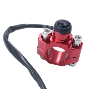 Motorcycle Universal CNC Aluminum Engine Stop Start Kill Switch Button Mounting Backplate for CRF150F CRF230F CRF250F CRF250R CRF450F YZ125 YZ250 YZ450F WR250F Dirt Pit Bike ATV