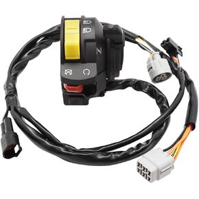M MATI Left Handlebar Start Stop Kill Headlight Switch for Kawasaki KFX400 2003-2006 46091-S021 46091-S019 46091-S009