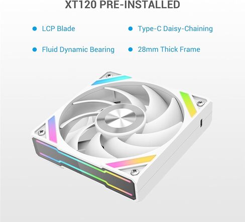 شاشة عرض LCD مبرد سائل أسود قابل للتعديل من SAMA SM240 مع مروحة صامتة ARGB PWM قابلة للعنونة 2x120 مم 240 مم AIO مشعاع in Kuwait