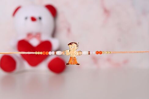 Rakhi for Small Brother Cartoon Wooden Rakhi/Superhero Rakhi for Small Bhai Bro Rakhi Thread in Kuwait