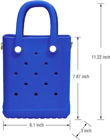 Rubber Beach Bag with Strap, Bitty EVA Tote Bag with 6 Charms in Saudi Arabia