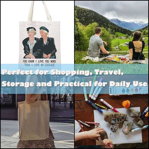GJTIM 80s Movie Inspired Gift You Know I Love You More Than My Luggage Tote Bag For Magnolias Movie Fans in Saudi Arabia