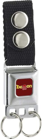 Buckle-Down Keychain, Seatbelt Buckle Keychain, Black in Saudi Arabia