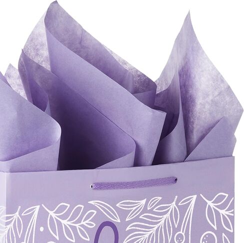 Hallmark 9" Medium Gift Bag with Tissue Paper (Pink Glitter Stripes) for Birthdays, Mothers Day, Baby Showers, Easter, Bridal Showers or Any Occasion in Kuwait