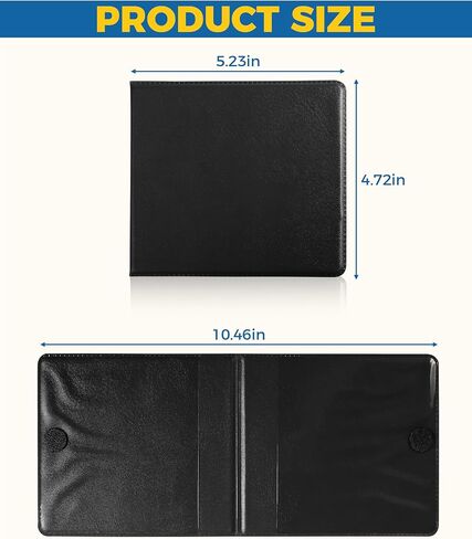 Car Registration and Insurance Holder,Registration and Insurance Card Holder,Car Accessories Auto Registration Holder,Auto Document Holders for Insurance Card,Driver License (Black, 2PCS) in Saudi Arabia