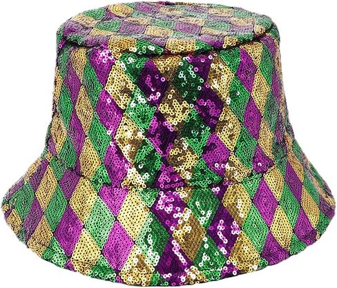 Sequin Bucket Hat Reversible Wide Brim UV Protection Fishing Hiking Foldable Summer Sun Hat Beach Travel Party Hat in Saudi Arabia