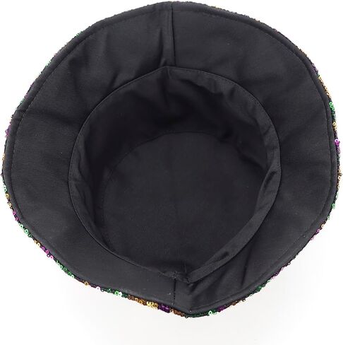 Sequin Bucket Hat Reversible Wide Brim UV Protection Fishing Hiking Foldable Summer Sun Hat Beach Travel Party Hat in Saudi Arabia