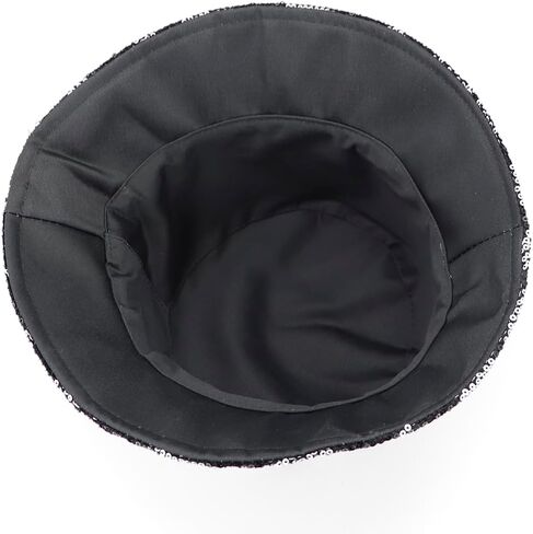 Sequin Bucket Hat Reversible Wide Brim UV Protection Fishing Hiking Foldable Summer Sun Hat Beach Travel Party Hat in Saudi Arabia
