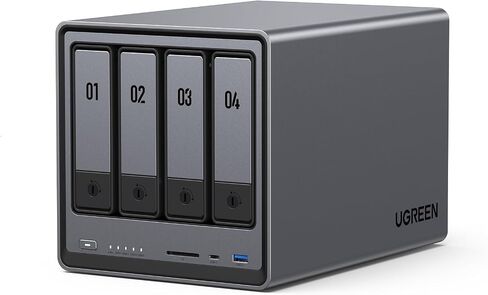 UGREEN NASync DXP2800 2-Bay Desktop NAS, Intel N100 Quad-core CPU, 8GB DDR5 RAM, 2.5GbE, 2 * M.2 NVMe Slots, 4K HDMI, Network Attached Storage (Diskless) in Saudi Arabia