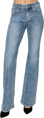 Risen Women's Mid Rise Bootcut Jeans in Saudi Arabia