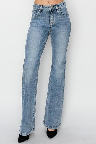 Risen Women's Mid Rise Bootcut Jeans in Saudi Arabia