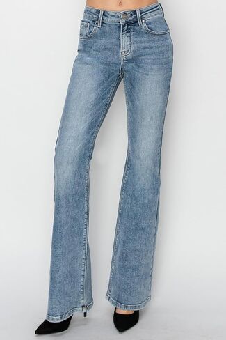 Risen Women's Mid Rise Bootcut Jeans in Saudi Arabia