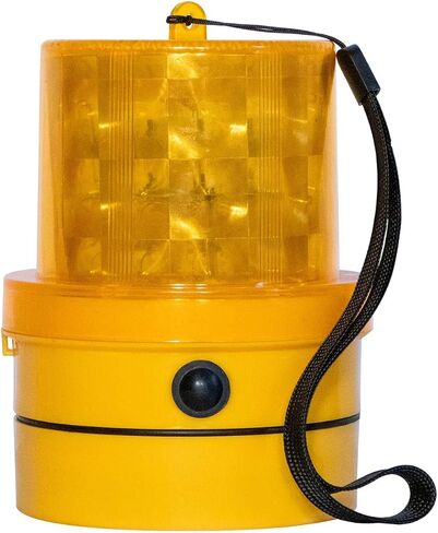 منارة فولكان العنبر في حالات الطوارئ - محمولة - مغناطيسية وتشغل البطارية - 24 مصابيح LED - تقنية Photocell - تعمل في الظروف المنخفضة أو المظلمة فقط in Saudi Arabia
