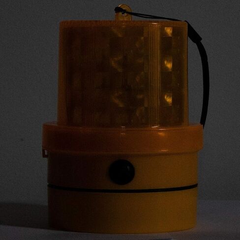 منارة فولكان العنبر في حالات الطوارئ - محمولة - مغناطيسية وتشغل البطارية - 24 مصابيح LED - تقنية Photocell - تعمل في الظروف المنخفضة أو المظلمة فقط in Saudi Arabia