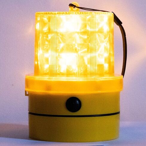 منارة فولكان العنبر في حالات الطوارئ - محمولة - مغناطيسية وتشغل البطارية - 24 مصابيح LED - تقنية Photocell - تعمل في الظروف المنخفضة أو المظلمة فقط in Saudi Arabia