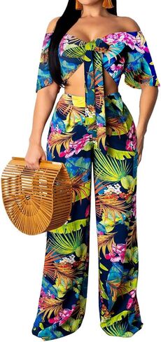 Women Sexy Swimsuit And Cover Up Set Wide Leg Jumpsuit Spaghetti Strap Top Long Pants Summer Beach Sets in Kuwait