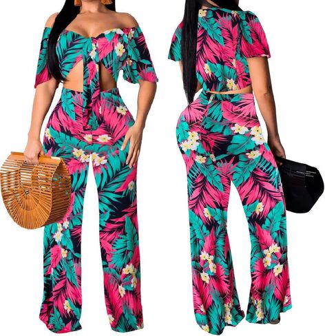 Women Sexy Swimsuit And Cover Up Set Wide Leg Jumpsuit Spaghetti Strap Top Long Pants Summer Beach Sets in Kuwait