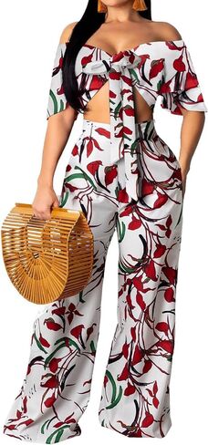 Women Sexy Swimsuit And Cover Up Set Wide Leg Jumpsuit Spaghetti Strap Top Long Pants Summer Beach Sets in Kuwait
