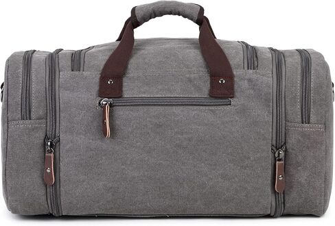 Sechunk Duffle Bag Canvas Large Outdoor Shoulder Bag Overnight Handbag Travel Tote Luggage Weekender Bag in Kuwait