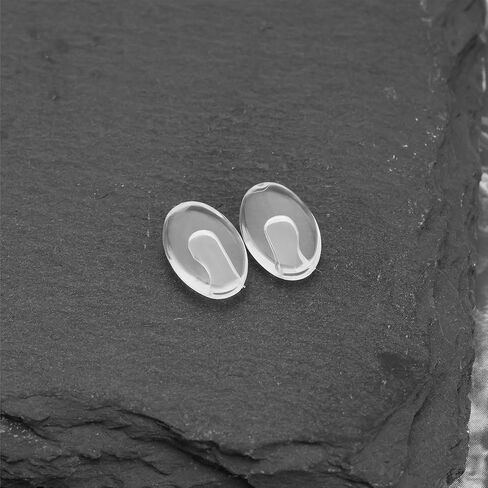 ECSiNG 10 Pairs Insert Nose Pads Glasses Nose Pads Replacement Part Silicone Eyeglass Nosepads Compatible with Silhouette Rimless Glasses Eyewear in Kuwait