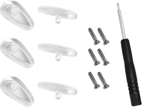 3 Pairs/5 Pairs of Nose Pads Replacement for Oakley and Tom Ford Sunglasses with Screws Screwdriver Set 14 * 7.5mm (3 Pair) in Kuwait