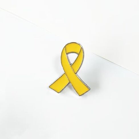HUASAI Yellow Ribbon Awareness Lapel Pin - Bring Them Home in Saudi Arabia