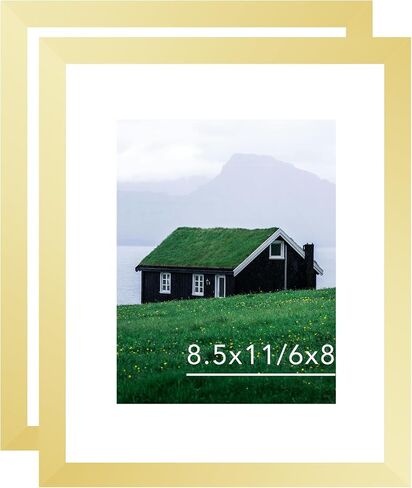 8.5 من 11 إطار صورة مع 6 × 8 حصيرة صورة مستند الشهادة ، عرض 6x8 مع حصيرة أو 8.5 × 11 بدون حصيرة ، إطار صورة 8.5 × 11 مع شاتر مقاوم للجدار أو الطاولة ، الأسود in Kuwait