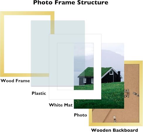 8.5 من 11 إطار صورة مع 6 × 8 حصيرة صورة مستند الشهادة ، عرض 6x8 مع حصيرة أو 8.5 × 11 بدون حصيرة ، إطار صورة 8.5 × 11 مع شاتر مقاوم للجدار أو الطاولة ، الأسود in Kuwait