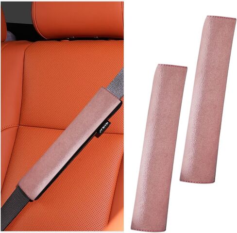 zipelo Car Seat Belt Pad, 2PCS Comfortable Vehicle Seatbelt Strap Cover for Neck & Shoulder Protection, Soft Automotive Interior Accessories, Universal for SUV Sedan Truck (Gray) in Saudi Arabia