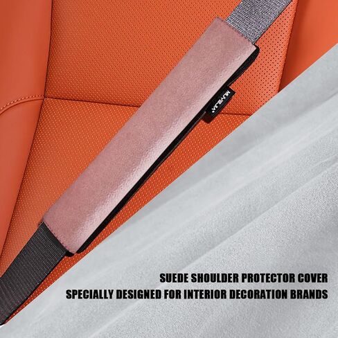 zipelo Car Seat Belt Pad, 2PCS Comfortable Vehicle Seatbelt Strap Cover for Neck & Shoulder Protection, Soft Automotive Interior Accessories, Universal for SUV Sedan Truck (Gray) in Saudi Arabia
